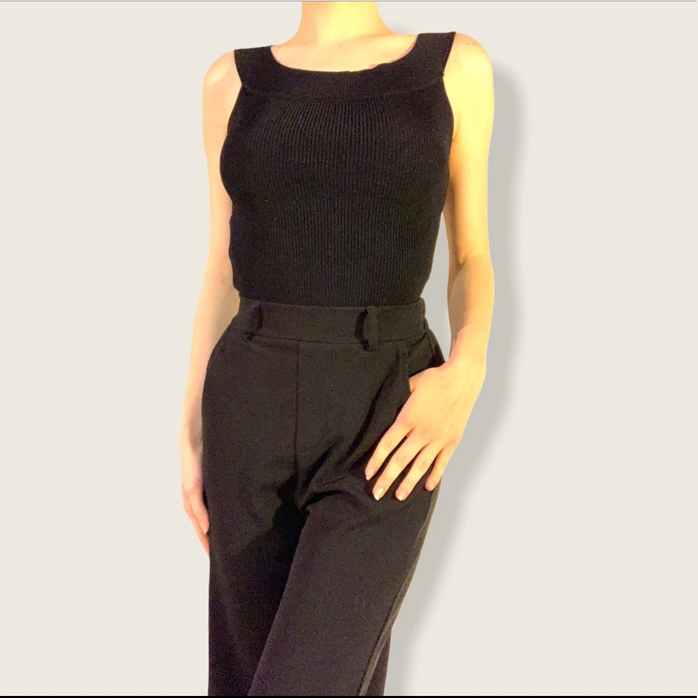 (Outfit) black dressed up pants with black shirt